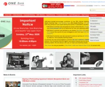 Onebankbd.com(ONE Bank Ltd) Screenshot