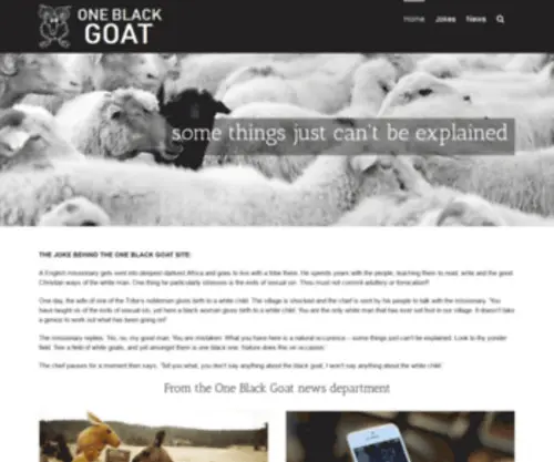 Oneblackgoat.com(One Black Goat) Screenshot