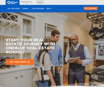 Onebluerealestateschool.com(Small Classes) Screenshot