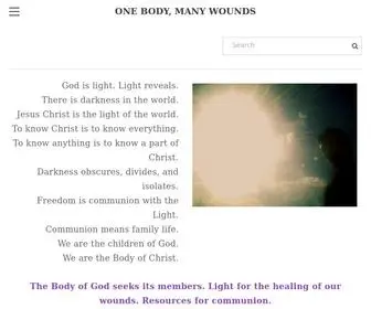 Onebodymanywounds.com(ONE BODY) Screenshot