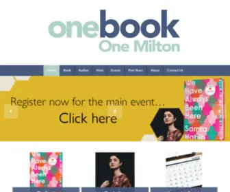 Onebookonemilton.ca(One Book One Milton) Screenshot