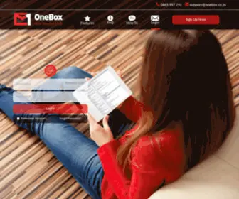 Onebox.co.za(Mail server) Screenshot