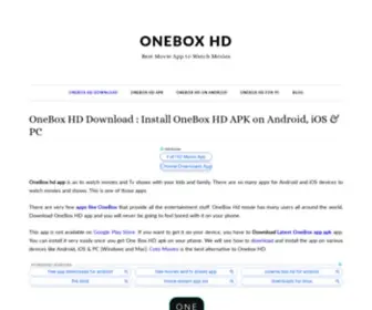 OneboxHD.org(OneBox HD) Screenshot