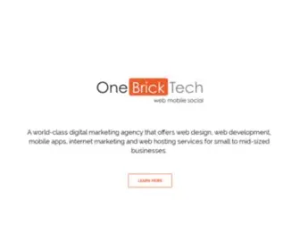 Onebricktech.com(Web Design) Screenshot