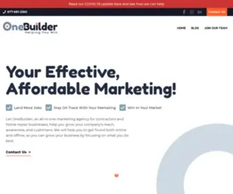 Onebuildermarketing.com(OneBuilder) Screenshot