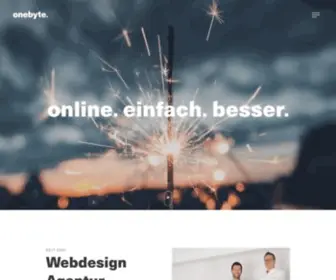 Onebyte.ch(Webdesign Agentur für KMU und Startups) Screenshot