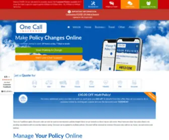 Onecalldirect.co.uk(Compare Cheap Insurance In Minutes) Screenshot