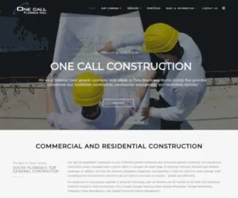 Onecallflorida.com(General Contractor & Construction) Screenshot