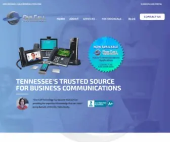 Onecalltech.com(Business Phone Systems Nashville TN) Screenshot