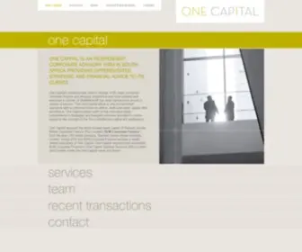 Onecapital.co.za(ONE CAPITAL) Screenshot