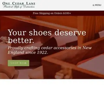 Onecedarlane.com(Rochester Shoe Tree Co) Screenshot