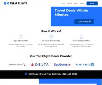 Onecheapflights.com(Cheap Flight Deals) Screenshot