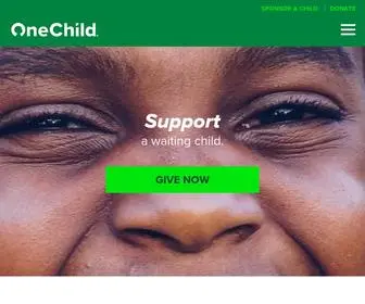 Onechild.org(Connecting sponsors with kids through community) Screenshot