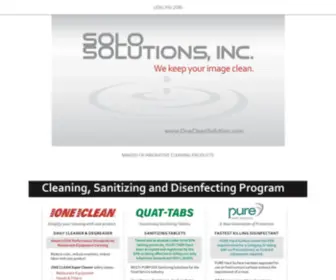 Onecleansolution.com(Onecleansolution) Screenshot