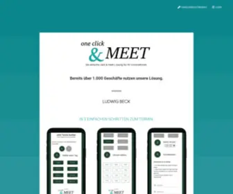 Oneclickandmeet.de(One click & MEET) Screenshot