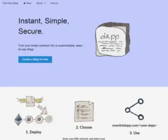 Oneclickdapp.com(App builder) Screenshot