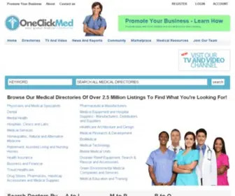 Oneclickmed.com(The Portal To Your Global Medical Community) Screenshot