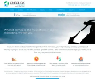 Oneclickmedia.com.au(One Click Media) Screenshot