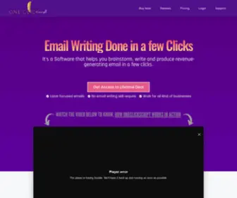 Oneclickscript.org(Free Emails) Screenshot