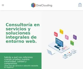 Oneclouding.com(Consultoría en servicios y soluciones integrales de entorno web) Screenshot