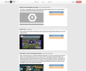 Onecmd.com(One Command Creations for Minecraft) Screenshot