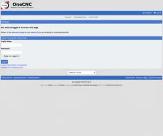 OnecncForum.com(OneCNC Users Club) Screenshot