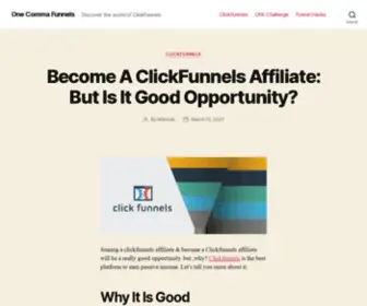 Onecommafunnels.com(One Comma Funnels) Screenshot