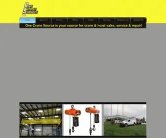 Onecranesource.com(Industrial Service) Screenshot