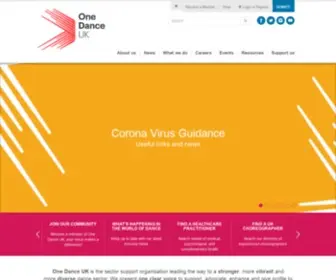 Onedanceuk.org(One Dance UK) Screenshot