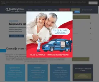 Onedayclinic.pl(Leczenie zaćmy) Screenshot