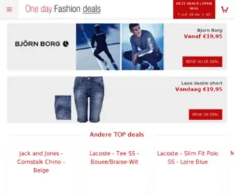 Onedayfashiondeals.nl(One day Fashion deals) Screenshot