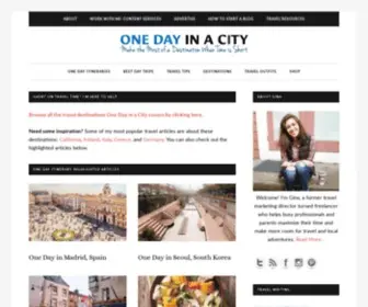 Onedayinacity.com(One Day in a City) Screenshot