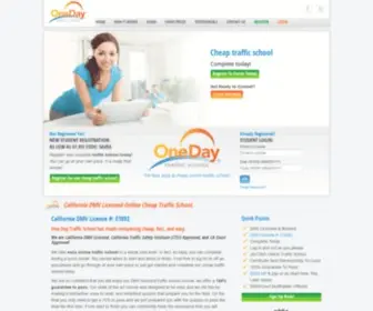 Onedaytrafficschool.com(One Day Traffic School) Screenshot