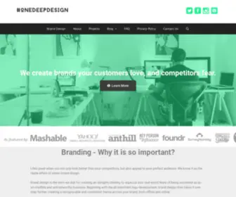 Onedeepdesign.com.au(Brand Design For Entrepreneurs) Screenshot