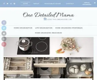 Onedetailedmama.com(One Detailed Mama) Screenshot