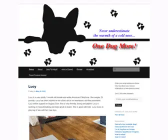 Onedogmore.org(One Dog More) Screenshot