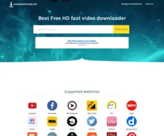 Onedownload.net(Youtube Video Downloader) Screenshot