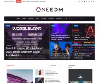 Oneedm.com(#1 In EDM News) Screenshot