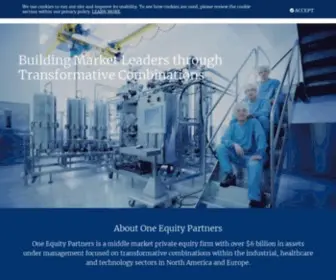 Oneequity.com(One Equity Partners) Screenshot
