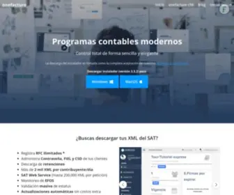 Onefacture.com(Soluciones contables modernas para el mundo actual) Screenshot