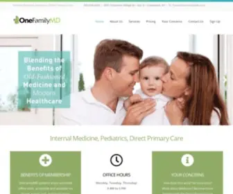 Onefamilymd.com(Internal Medicine) Screenshot