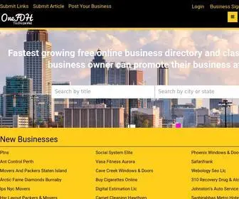 Onefdh.com(Online business directory) Screenshot