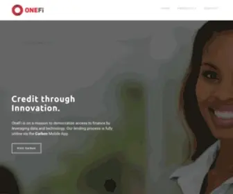 Onefi.co(OneFi's mission) Screenshot