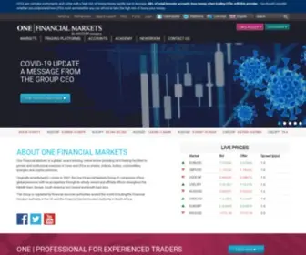 Onefinancialmarkets.com(One Financial Markets) Screenshot