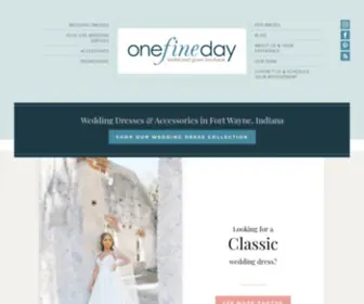 Onefinedaybridalandgown.com(One Fine Day) Screenshot