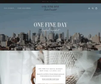 Onefinedaybridalmarket.com(One Fine Day Bridal Market) Screenshot