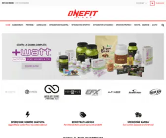 OnefitStore.it(Vendita di integratori alimentari e barrette proteiche per palestra) Screenshot