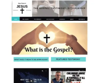 Oneflesh4Jesus.com(One Flesh 4 Jesus) Screenshot