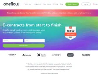 Oneflow.com(Less contract admin) Screenshot