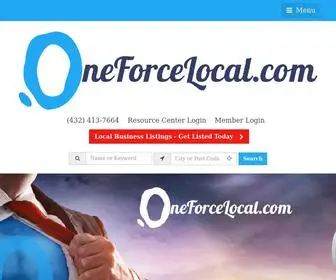 Oneforcelocal.com(Local Business Directory) Screenshot